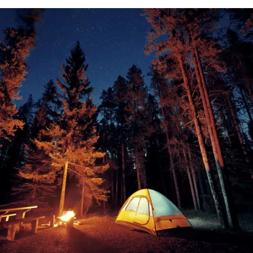 Enjoying camping because they had Roochii Cleaning clean their home