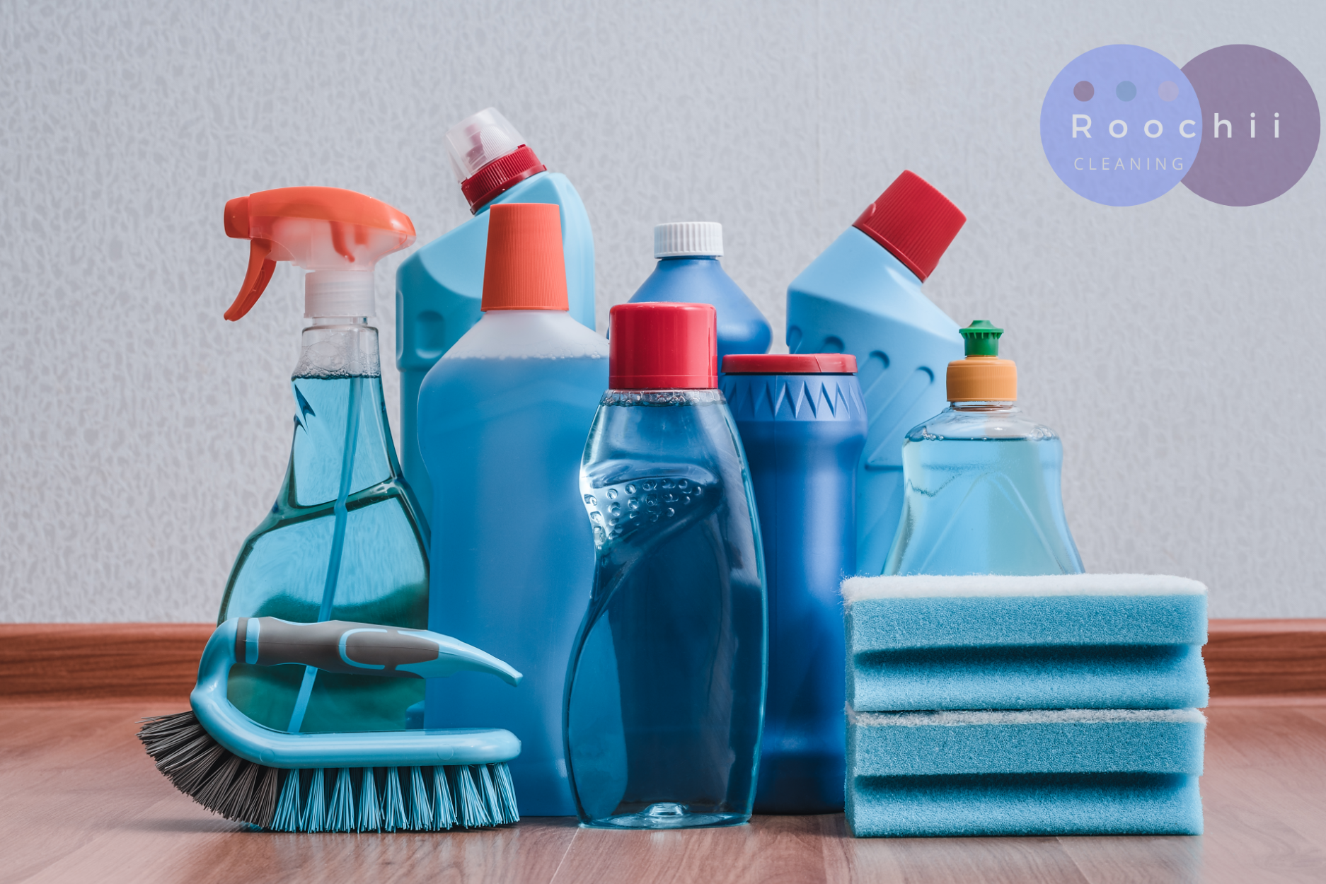 Commercial cleaning products and tools often used for how to clean pink mold in shower areas


