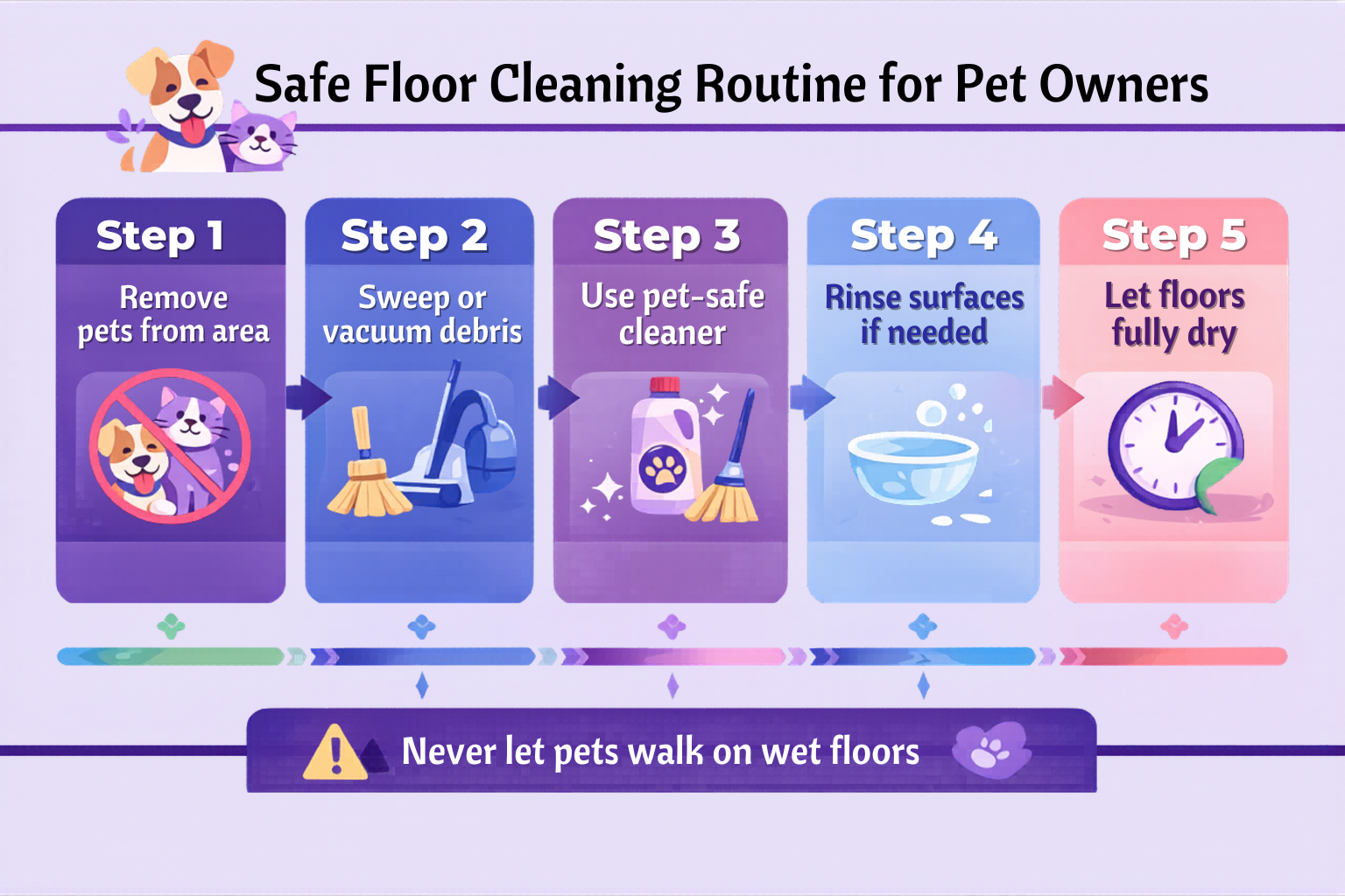 The Ultimate Guide to Pet Safe Floor Cleaners (Non-Toxic, Vet-Approved & Effective) 5 Pet safe floor cleaners step by step cleaning routine for pet owners