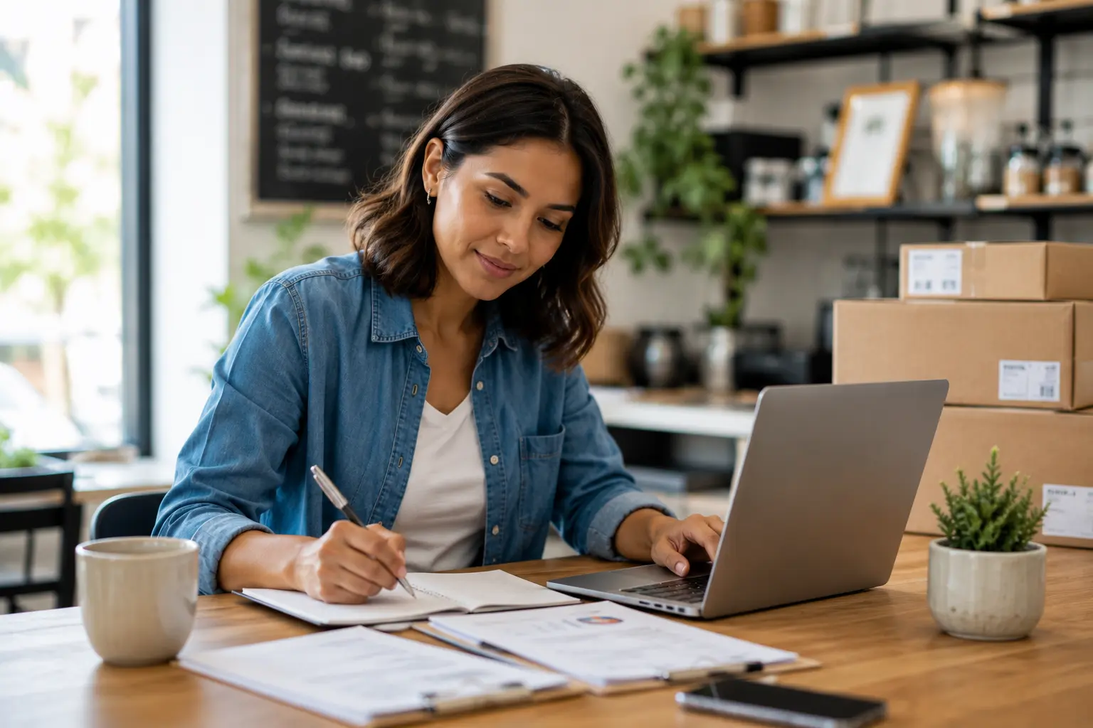 What Is Google Business Profile Verification? A Guide for Local Businesses 1 Business owner preparing documents and managing account details before starting Google Business Profile verification for a local business listing.